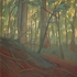 Obraz Antonín Střížek V lese, 1991, olej, plátno, 162 x 147 cm
