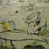 Obraz Fraser Brocklehurst Head in bed, 2013, tónovaná emulze, olej, pigment, lak, plátno, 175 x 205 cm