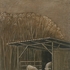 Obraz Anežka Kovalová Krávy, 2017, tempera, plátno na desce, 61 x 50 cm