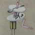 Obraz Viktor Pivovarov Lžíce se třemi mravenci, 2023, olej, karton, 67 x 52 cm