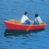 Obraz Petr Malina Na loďce, 2023, olej, plátno, 70 x 80 cm