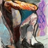 Obraz David Pešat Odpočinek, 2020, olej, plátno, 133 x 115 cm