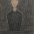Obraz Anežka Kovalová Za stolem, 1986, uhel, papír, 28 x 19 cm